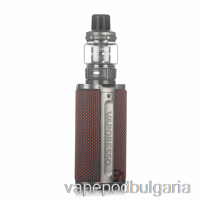 Vape 10000 Дръпки Vaporesso Target 200 Starter Kit Sunset Red